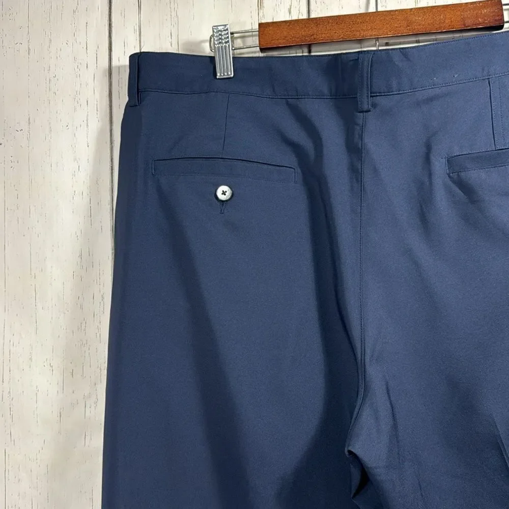 Adidas Climate Mens Pants 38X34 Chino Golf Breathable Stretch Blue Casual Pants
